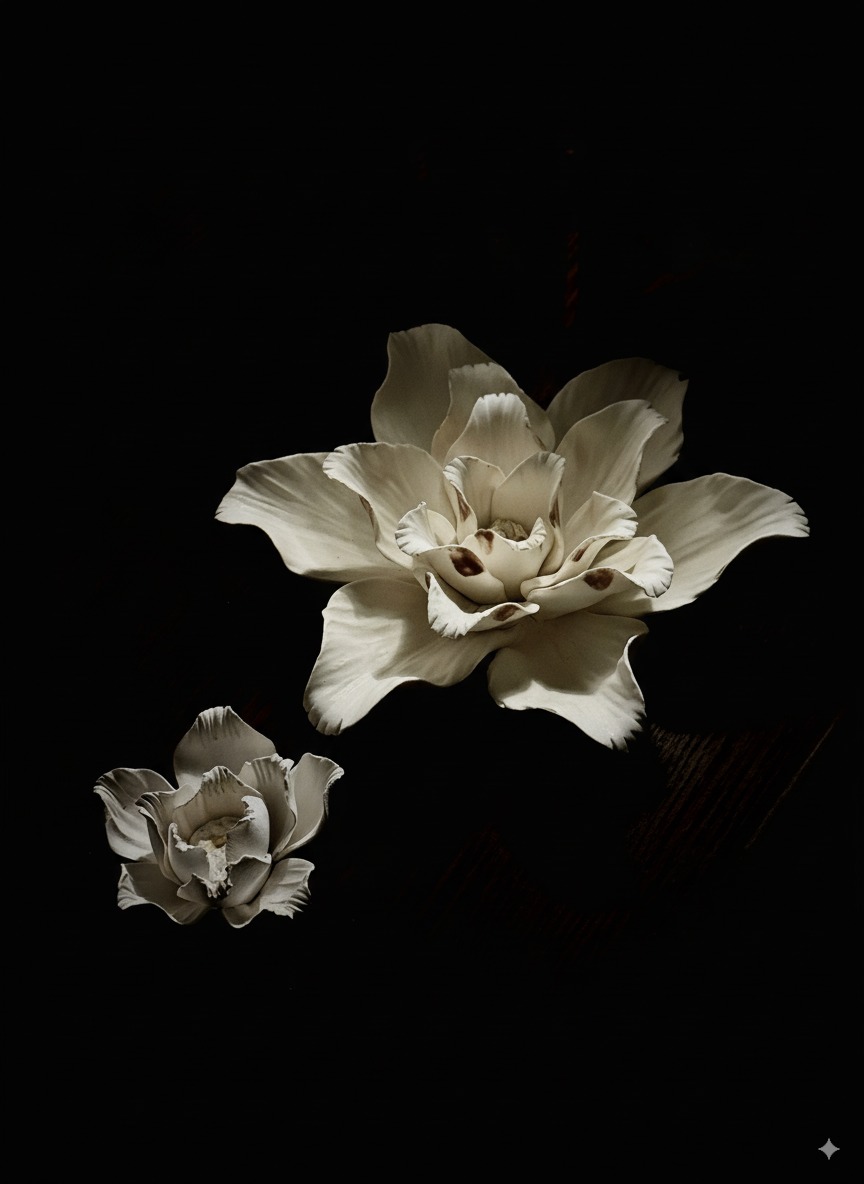 「Scintilla」mini Porcelain Flower Diffuser - The Dream Series -  Santimento